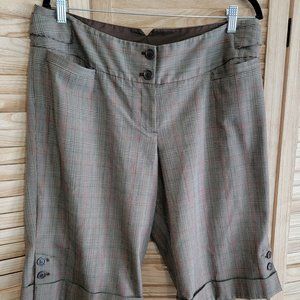 Sophisticated Plaid Wide Leg Capris - Lane Bryant Business Casual